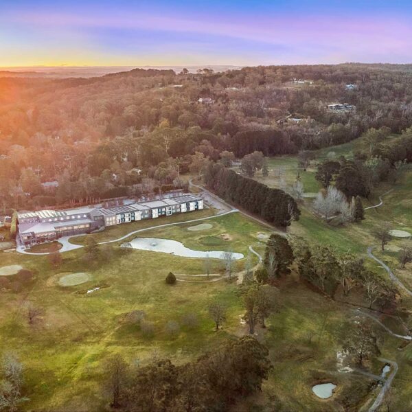 Hotel Golf Course Drone view