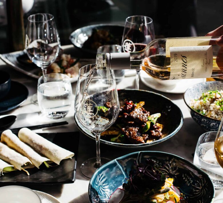 A photo of dishes at Lotus Bowral